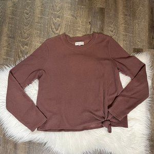 Madewell Mauve Long Sleeve Top